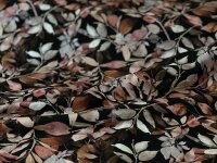 Bio Jersey Herbstblätter, schwarz