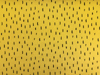Bio Jersey gelb mit schwarzen kleinen Streifen