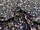 Reststück Bio Jersey wilder Blumengarten marineblau 1,1m