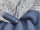 Reststück Bio Fleece Baumwolle jeansblau meliert 0,3m
